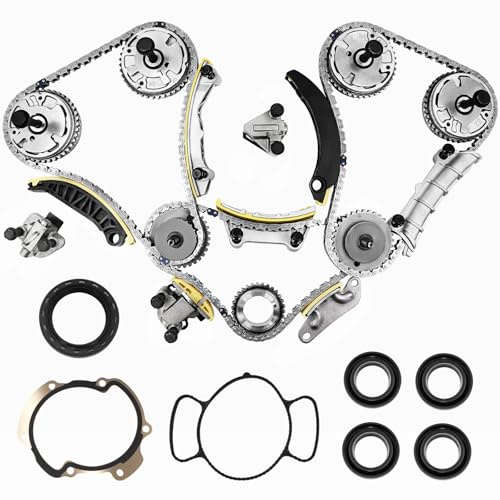 3.6 Timing Chain Kit w/VVT Sprocket for 2.8L 3.0L 3.6L Chevy Equinox Malibu Traverse GMC Acadia Cadillac CTS SRX Buick Enclave V6 Engine engine timing set Replace # 9-0753S 9-0753sx