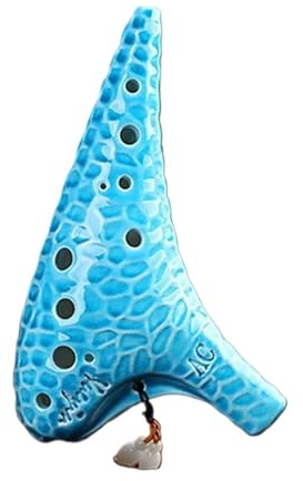 Okarinas Ocarina 12-Loch Alto C Ocarina Flöte Nationales Musikinstrument Geeignet for Erwachsene Anfänger Professionelle Ocarina Geschenk(Blue)
