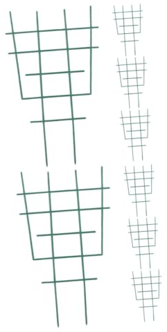 Kisangel 2 Series Soporte para Plantas Trepadoras De Plástico Tutor para Jardín Y Macetas para Vides Y Plantas De Interior Resistente Y Duradero Accesorio De Jardinería 4 Piezas X 2
