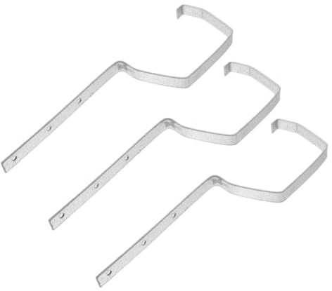 DIYEAH 3 Pack Heavy Duty Gutter Brackets Weatherproof Iron Gutter Support