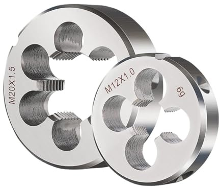 Matrices de roscado redondas, Terraja métrica M15-M52 de acero aleado, rosca derecha, paquete 1(M20x1.5)