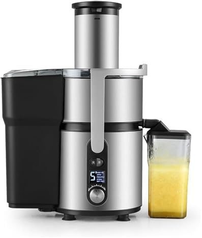 Máquina exprimidora rápida, máquinas exprimidoras industriales, exprimidor de acero inoxidable, extractor centrífugo, separación de residuos de jugo, ajuste de 5 velocidades, para tiendas de bebidas