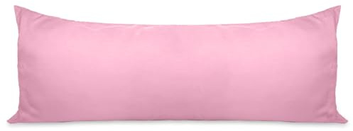 Bedding Home Hollowfiber Filling Bolster Pillow 3ft, Cuddle Cushion Pregnancy Pillow for Sleeping, Long Orthopedic Maternity King Size Pillows For Women (Single - 3ft), Pink