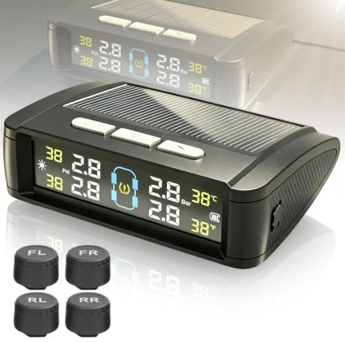 BORDEAG TPMS Système de contrôle de la pression des pneus 94 x 67 x 29 mm Système de contrôle de la pression des pneus TPMS Capteur de pression des pneus Système de surveillance de la pression des