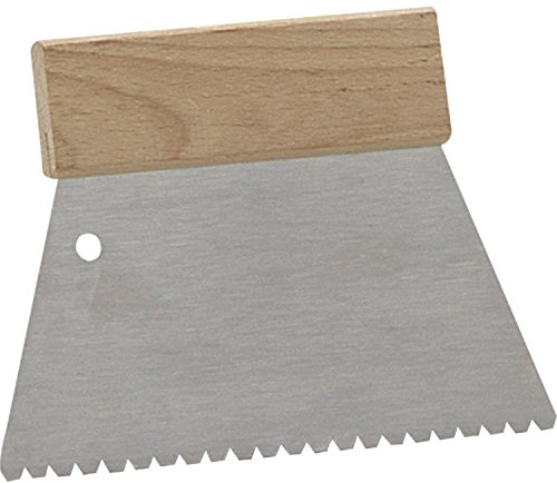 Murexin Zahnspachtel B3, 200 mm, Maurerkelle mit Holzgriff, 27958