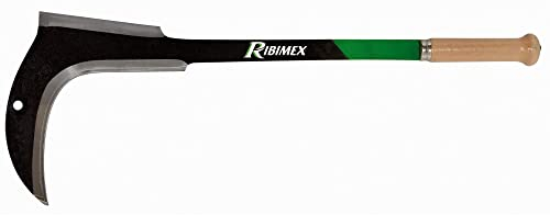 Falce con manico in legno