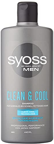 SYOSS schampo män ren & Cool, 440 ml