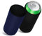 kwmobile 2X 500ml Can Dosenkühler - für Bierdosen und andere Getränkedosen - 7 x 14 cm - Schwarz Dunkelblau