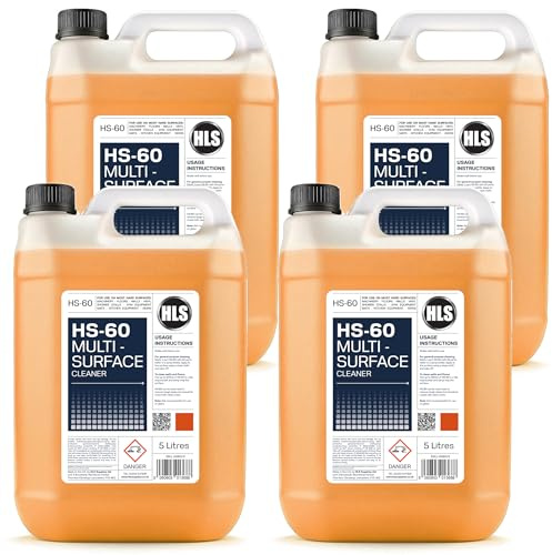 HLS Multi Surface Cleaner (4 X 5L Pack) - Heavy Duty Cleaner | Professional Quality Degreaser & Hard Surface Cleaner