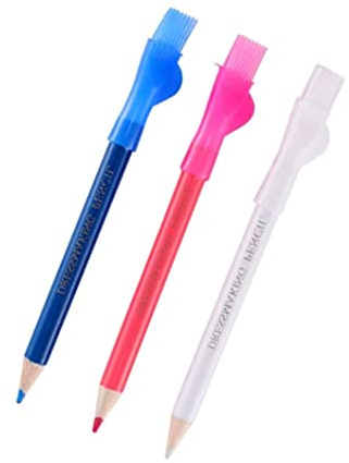haihaz,3 piezas Lapiz Marcador para Costura,Lápiz de Costura Kit,Tizas de Sastre,Manualidades Marca de Costura y Dibujo de Estudiantes,Lápiz de costura,Lápices de sastre,Tizas de Sastre