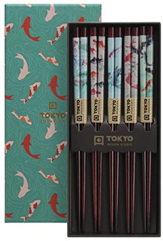 TOKYO design studio Lot de 5 bâtons ESS en bois avec coffret cadeau