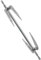 KICHOUSE Girarrosto Spiedo in Acciaio Inox Friggitrice Ad Forcella Griglia Elettrica Forchette per Griglia Rotante Maniglia Lagsse Forchette per Barbecue Asta di qualità Griglia per