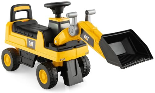 COSTWAY Ruspa Giocattolo per Bambini, Escavatore Cavalcabile a Spinta con Benna Regolabile, Clacson e Spazio di Archiviazione, Pneumatici Anti-scivolo, Regalo per Bambini 1-3 Anni (Stile 3)