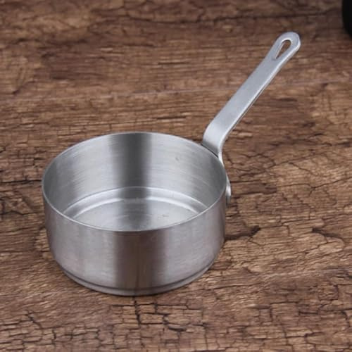 Sartén de acero inoxidable, 3 piezas, cacerola pequeña antiadherente para leche, cacerola para hervir, sartén de té, sartén de repuesto para té con leche