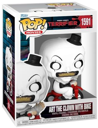 Funko POP! Movies: Terrifier - Art the Clown with Bike - Collectable Vinyl Figure - Gift Idea - Official Merchandise - for Kids & Adults - Horror Fans - Model Figure for Collectors and Display