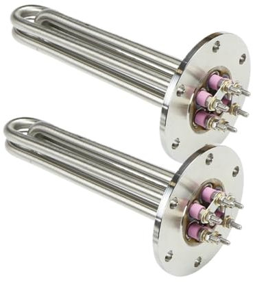 Calentador de brida, tubo de calefacción de tanque de agua, calentador de caldera de 1kw-15kw, tubo de calefacción eléctrica de 220v/380v (Size : 12kw380v)