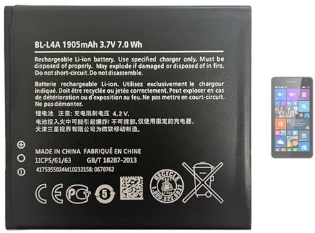 Aousavo BL-L4A ersatz akku BL-L4A Kompatibel mit Nokia Lumia 535,Lumia 535 Dual SIM,RM-1090 & RM-1089