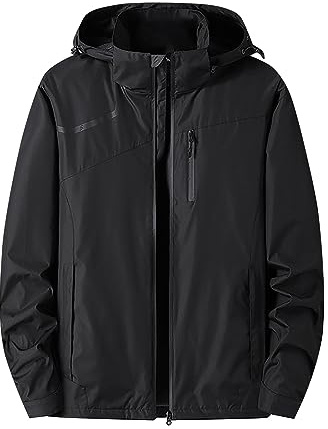 Uwdiohq Black of Friday 2024 Manteau Homme Hiver Parka Coupe Vent Homme Printemps Ete Manteau Homme Imperméable Blouson Moto Été Homme Caban en Laine Homme Mes Commandes Passées