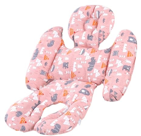 Baby Sitzauflage, Babyschale Sportsitz Sitzpolster Baby Sitzauflage Kinderwagen, Kinderwagen Einlage,Kinderwagenkissen Baumwolle Atmungsaktiv Für Kinderwagen Buggys,72 X 32 Cm