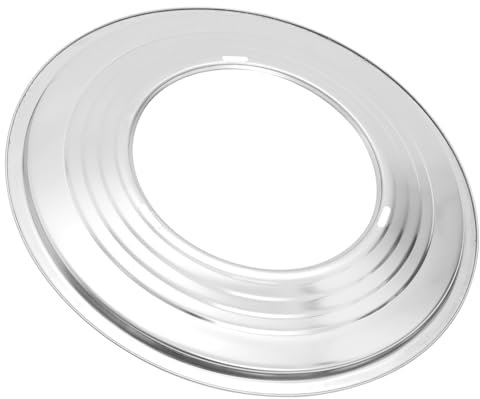 HOLIDYOYO Kitchen Steamer Ring Stainless Steel 31.8cm Single-hole Steaming Plate Household Cooking Steamer Rack for Food Steaming Accessories