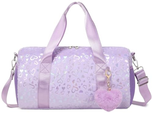 Kinder Sporttasche Mädchen Schwimmtasche Turntasche Gym Tasche Tanztasche Balletttasche Mädchen mit Nassfach