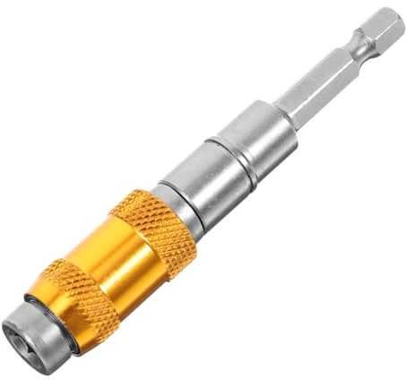 Angoily 1pc Magnetic Pivoting Bit Holder Quick Release Flexible Drill Bit Extension for Tight Spaces Connection Rod for Electric Drill and Screwdriver Use