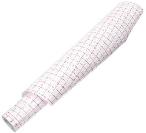 HAPINARY Grid Transfer Tape Roll Doppelseitig Klebend Transparentes Vinyl Transferpapier Mit Ausrichtungsgitter Für Präzises Schneiden Und Einfaches Übertragen Glatte Oberflächen Wie Tassen