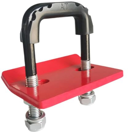 F Fityle Tensor de enganche, abrazadera antivibración, resistente, antioxidante, portabicicletas, portaequipajes con aisladores de goma, estabilizador de, Rojo