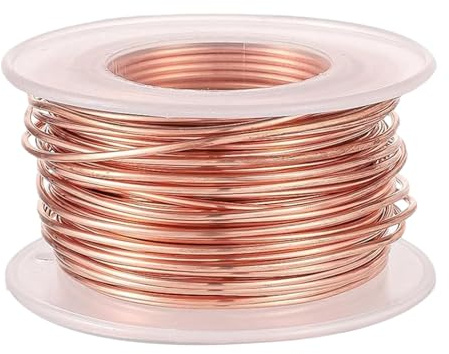 Nucelit Gemüseschutz, blanker Kupferdraht, Rolle, Elektrokultur, Gartenarbeit, weiches Kupfer, für Pflanzen und Dekoration, rostfreier Kupferdraht