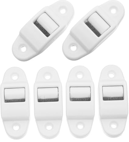 Ciieeo 6pcs Roller Shutter Belt Guide with Internal Brush for Webbing Wear-resistant Plastic Strap Guide Replacement Noise-reducing Webbing Accessories for Curtains and Roller Shutters