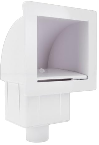 Focket Skimmer a Parete Passante, Kit Skimmer per Piscina Fuori Terra a Bocca Larga in Plastica ABS, Kit di Accessori per per Piscine Fuori Terra e sul Ponte del Cortile