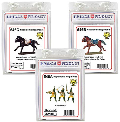 Prince August Hobby Casting Moulds PA546 Französische Kürassiere, 3 Stück