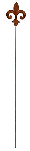 Manufaktur Lichtbogen Rost Gartenstecker Lilie 108 cm Edelrost Gartendeko