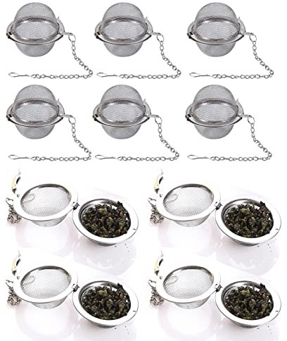 10PCS Tea Infuser, Upgraded Tea Strainer, Premium Tea Infusers for Loose Tea, Tea Steeper, Tea Ball for Tea Flavoring Herbal Spices Seasonings