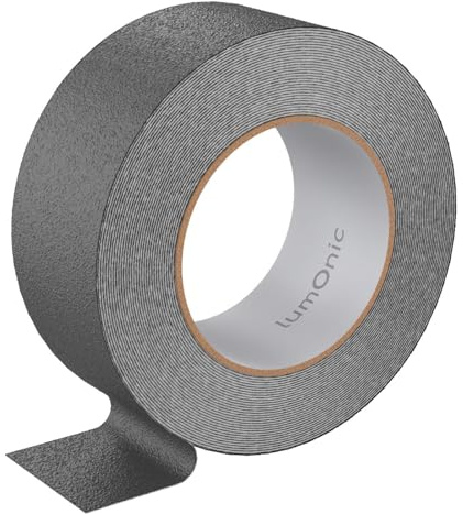 Lumonic 10m Cinta antideslizante 50mm gris Antideslizante Desnúdate Cinta adhesiva 650µm