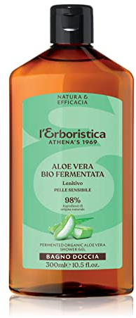 L'Erboristica Athena's - Beruhigendes Duschbad - Schaumbad mit Aloe Vera Bio Fermentiert - 300 ml