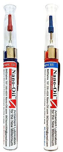 Nano-Oil Duo: 10+85 Weight Original & Heavy Grade Kit-by St. Claire-NanoLube Anti Friction Concentrate -Nano Oil for Knives, Gun Lube, Knife Pivot Lube, Gun Oil -NLNA10 & 85W8cc