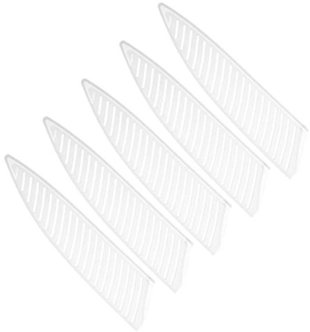 PATIKIL 5 Stück 220x46x2mm Messerschutzhülle für 203mm/8 Messer Klinge, Universal Messerscheide aus PP Kunststoff Klingenschutz Messerhülle für Kochmesser Küchenmesser Set, Weiß