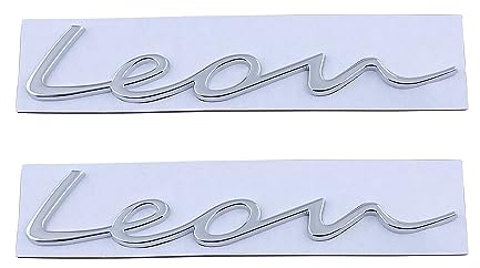 Emblema de León Adhesivo de Coche Decoración Calcomanía Auto Insignia Accesorios (Plata)