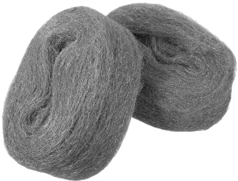 NIYANGLE 2 Pièces rouleau de laine d'acier tissu de paille de fer laine métallique pour fenêtre grillage de polissage pierre bois tuile en céramique sérigraphie la fenêtre fil d'acier