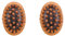 ISTOVO Lot de 2 brosses anti-cellulite en bois pour le corps - Pour huiles essentielles - Coussin d'air - Brosse de massage Meridian