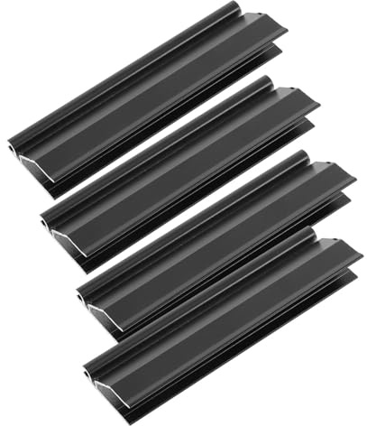 DOITOOL 4pcs Clamp Cabinet Toe Kick Board Connectors Aluminum Skirting Baseboard Connectors