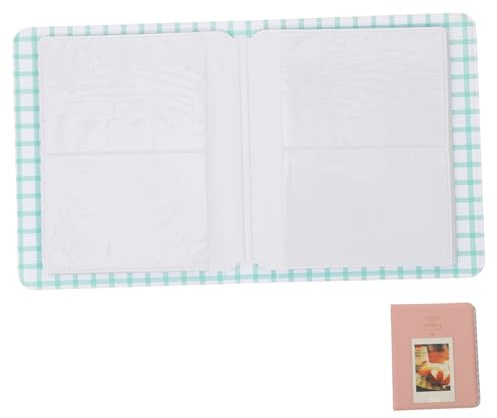 LIFKOME Mini Álbum de Fotos Bolsillo Rosa Inserciones Protectoras Álbum para Fotos Pequeñas Portafotos Portátil para Recuerdos Familiares y Ocasiones Especiales