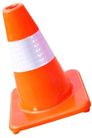 LOLIPPYY Cono de Tráfico Reflectante Rojo Señalización Vial Portátil para Exteriores Cono de Seguridad para Estacionamiento y Entrenamiento Resistente y Visible