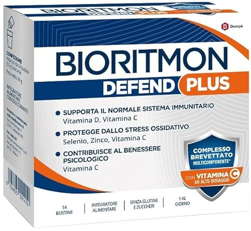 Bioritmon Defend Plus Integratore Alimentare per Difese Immunitarie 14 Bustine + Omaggio