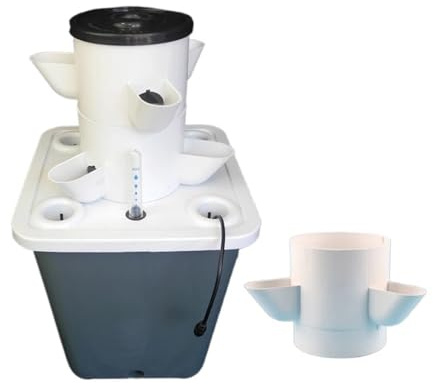 MOOILKO Sistema di Coltivazione idroponica Fai da Te for balconi, Tazze colonizzazione PP Staccabili, Serra for Fattoria e Giardino Domestico Verdura e Frutta