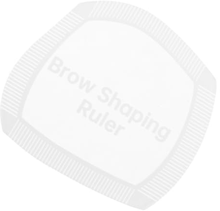 ARTIBETTER Regla Guía para Cejas de Plástico Reutilizable, Plantilla Profesional para Forma Precisa, Herramienta de Mapeo Compacta para Maquillaje y Diseño Facial