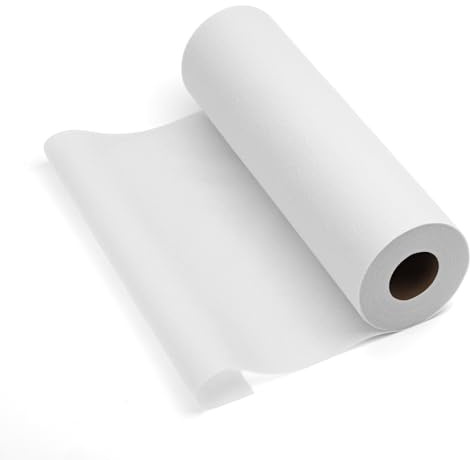 Wamkon 30 cm x 27 m Bügelvlies zum Verstärken Weiß Bügelvlies | Leicht Bügelflies Vlies zum Aufbügeln 50 g/m² zum Nähen Quilten Basteln Schneidern