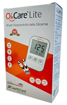 Oh' Care Lite Kit per l'Autocontrollo della Glicemia, Glucometro