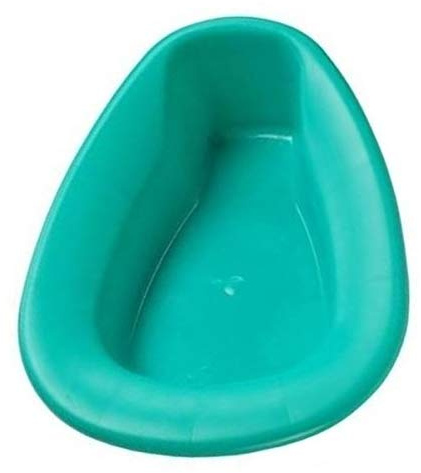 Stackabe Bed Pan with Contour Shape, Turquoise (2 Pack)